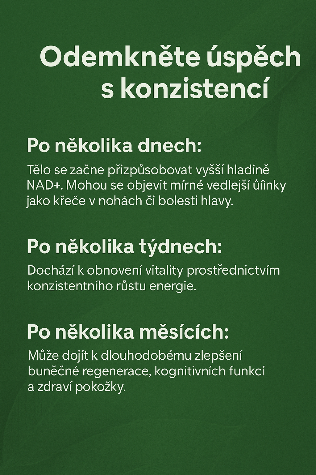 Kapsle NAD+ pro mládež